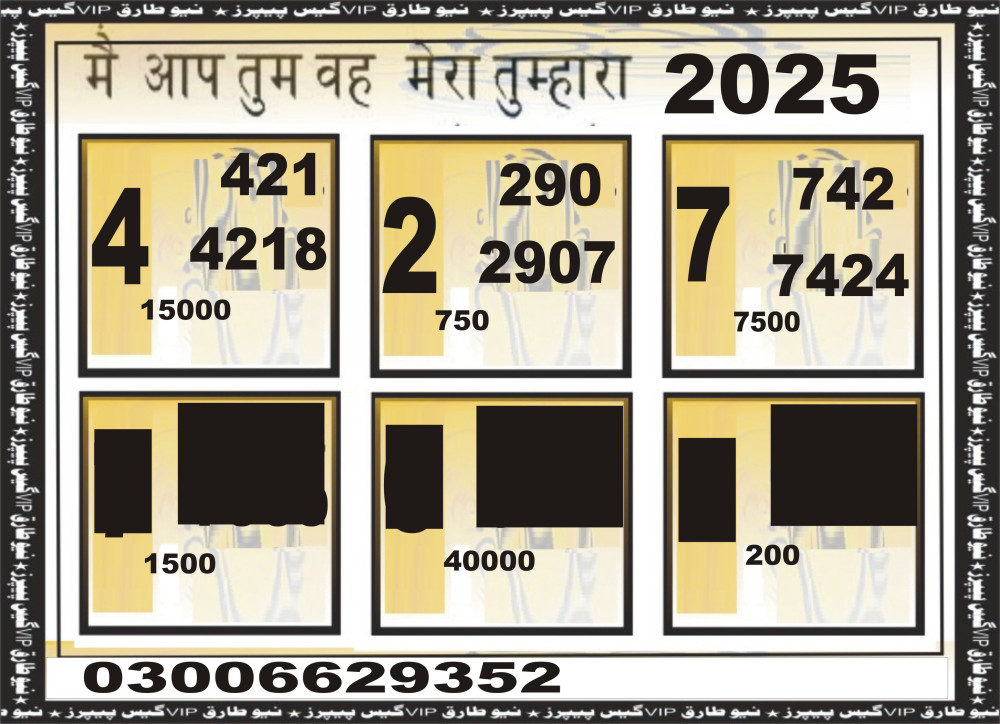 Good Luck VIP Guess Papers