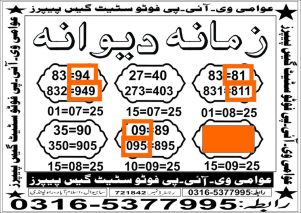 Awamee Teen mahi guess papers