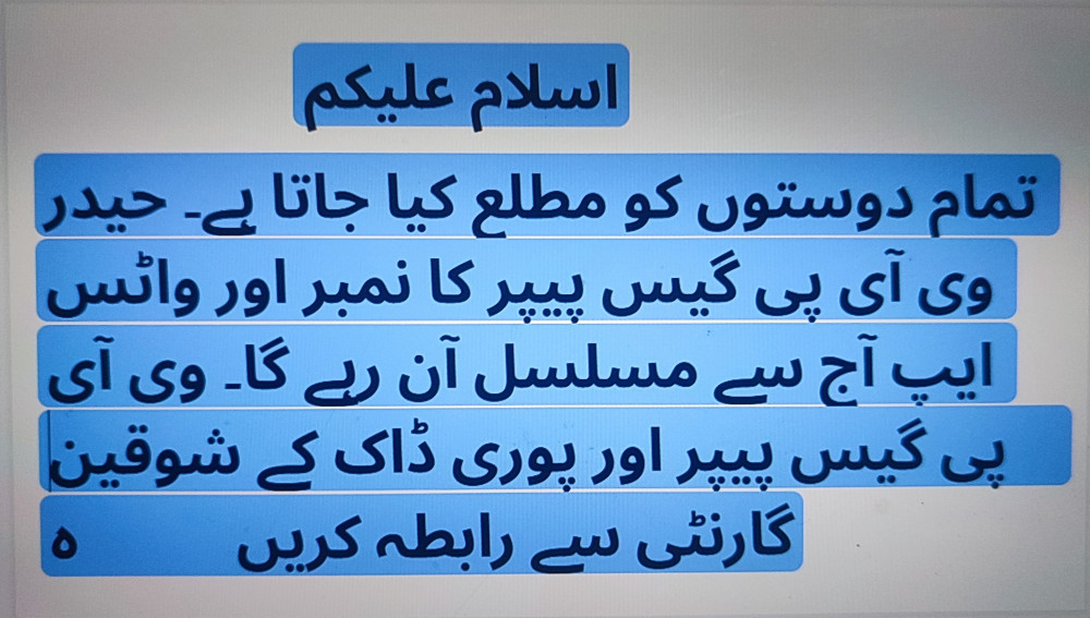 New Haider Vip guess papers