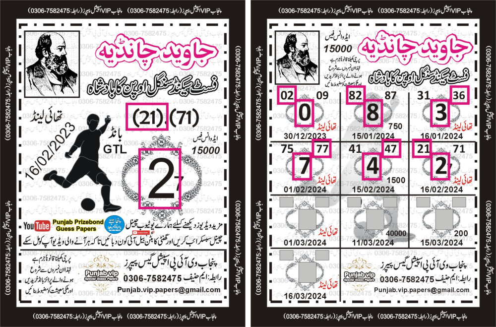 Punjab VIP Special Guess Papers