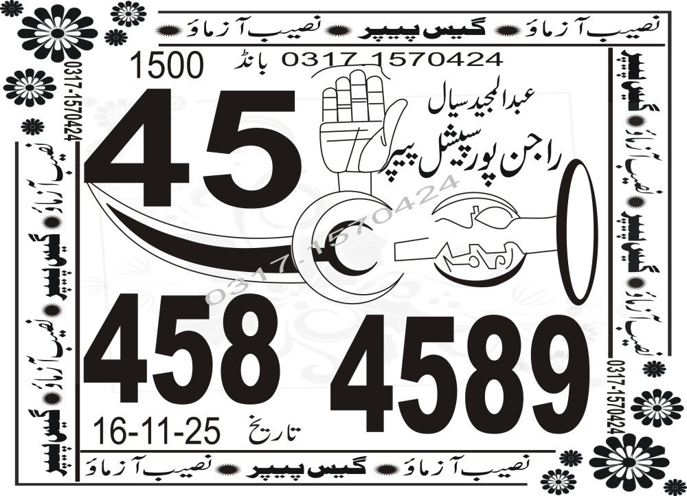 Punjab VIP Special Guess Papers