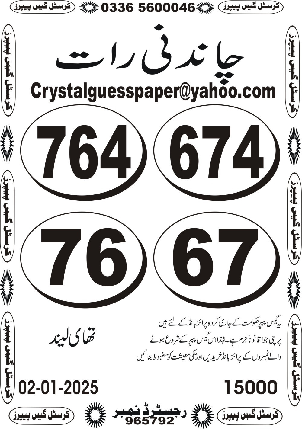 Crystal vip guess papers