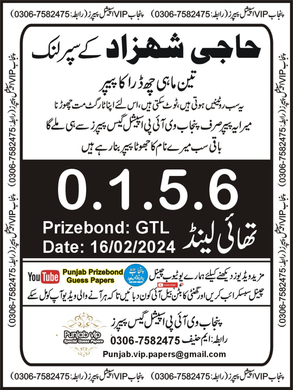 Punjab VIP Special Guess Papers