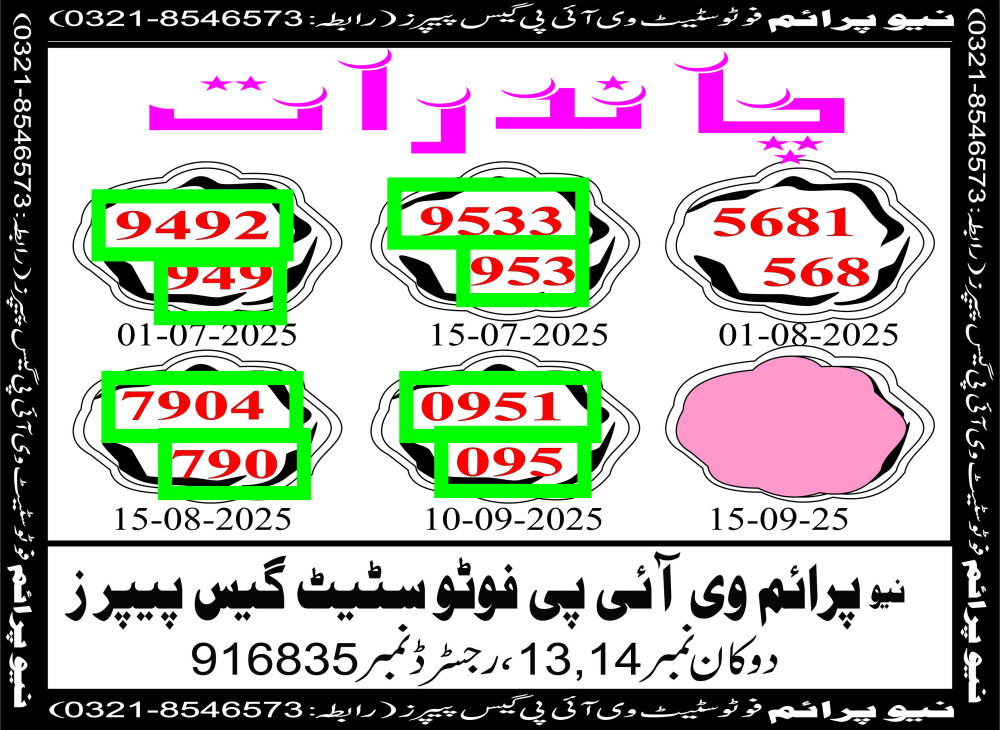NEW PRIME 3 MAHI VIP GUESS PAPER