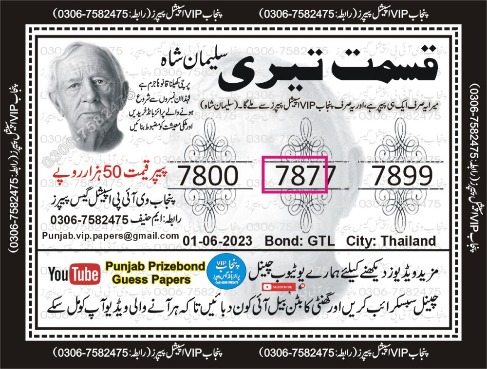 Punjab VIP Special Guess Papers