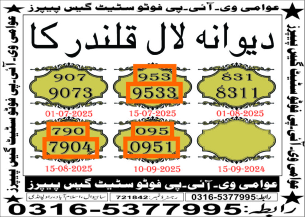 Awamee Teen mahi guess papers