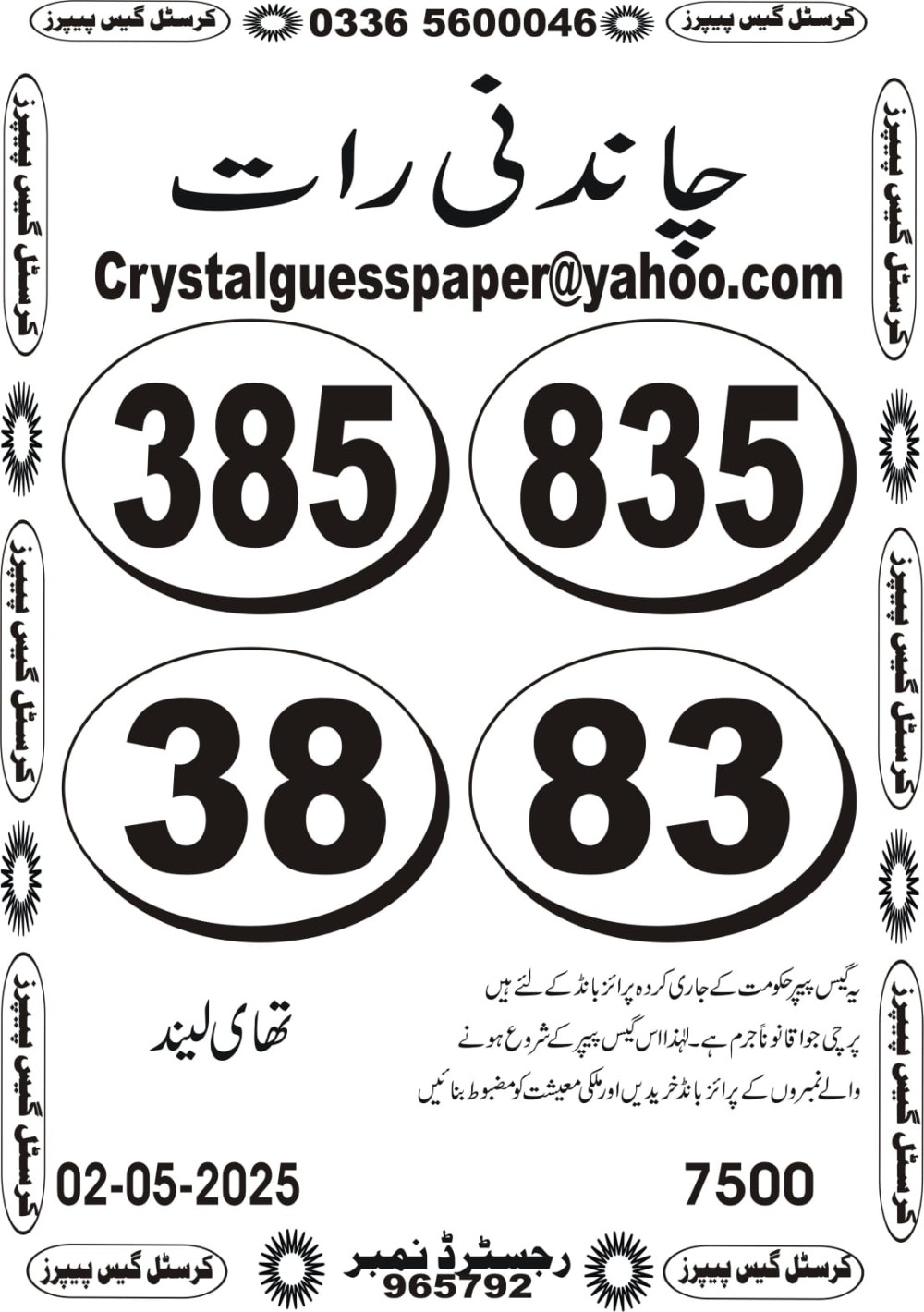 Crystal vip guess papers