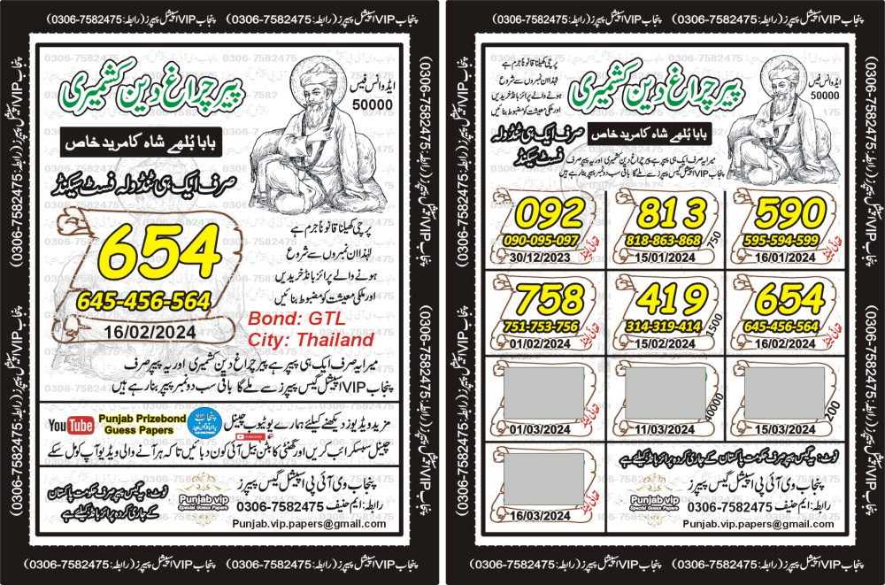 Punjab VIP Special Guess Papers