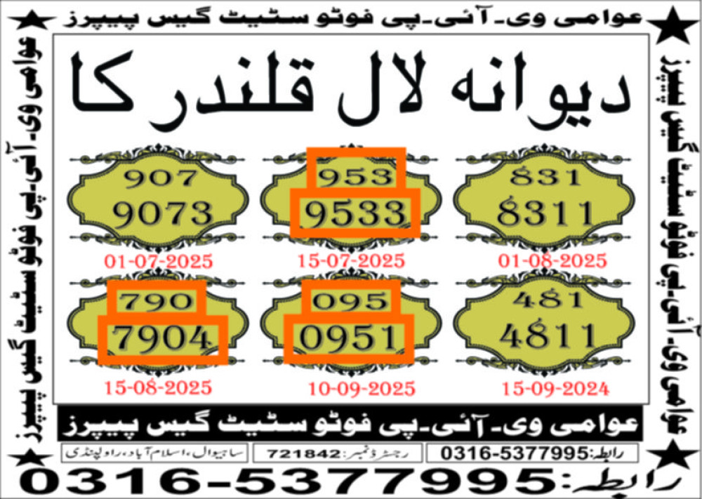 Awamee Teen mahi guess papers