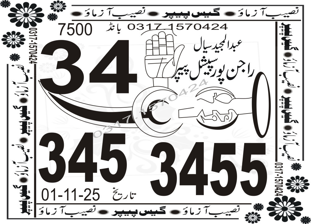 Punjab VIP Special Guess Papers